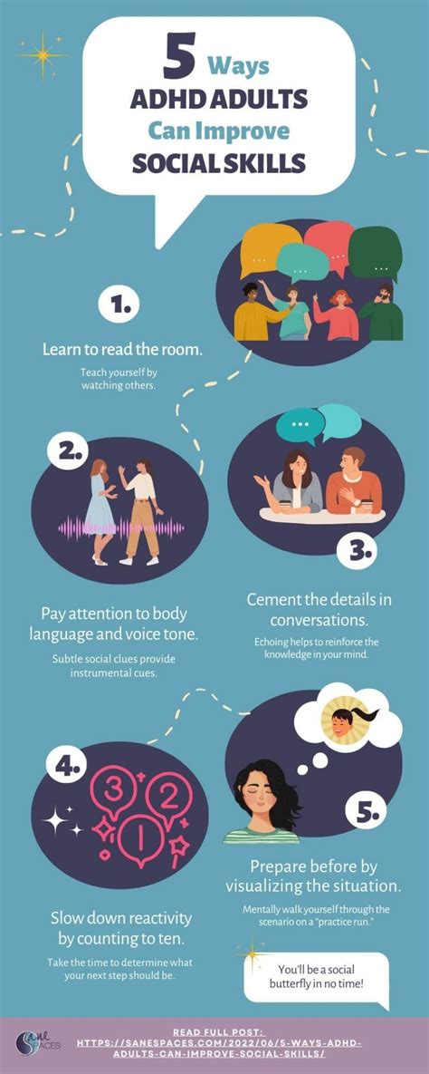 5 Ways Adhd Adults Can Improve Social Skills Infographic 5 Ways Adhd Adults Can Improve Social Skills Infographic