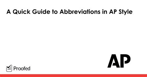 5 AP Stylebook Abbreviations