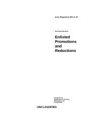 Army Regulation 600819 Guide
