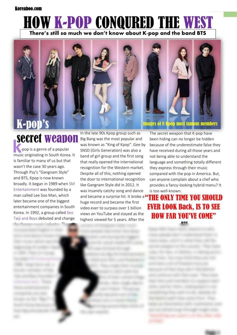 Article About K Pop
