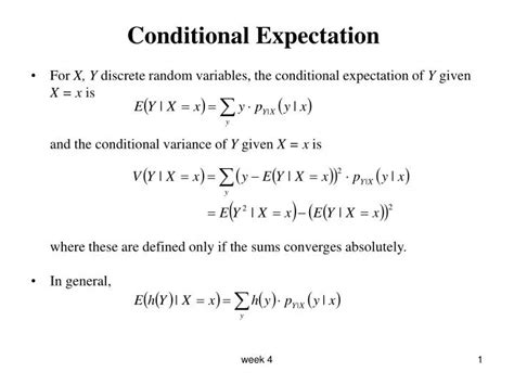 Conditional Expectations