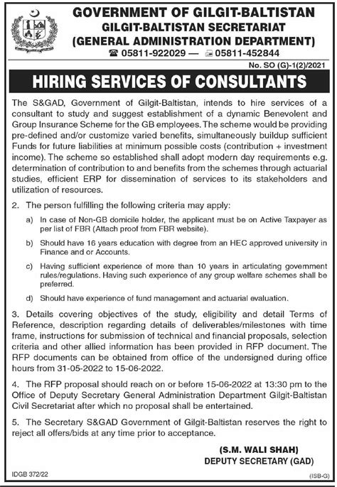 Gilgit Baltistan Secretariat S Gad Consultant Jobs 2022 2023 Job Gilgit Baltistan Secretariat S Gad Consultant Jobs 2022 2023 Job