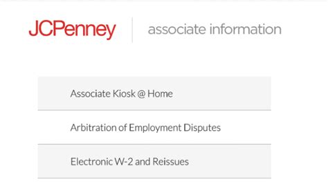 Jc Penneys Associate Kiosk