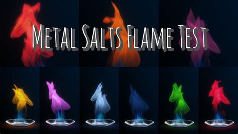 Metal Salts Flame Test Colored Flame Youtube Metal Salts Flame Test Colored Flame Youtube