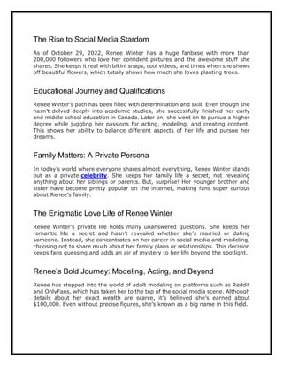 Renee Winter Unveiling The Social Media Frenzy Blog Eternal Medium Renee Winter Unveiling The Social Media Frenzy Blog Eternal Medium
