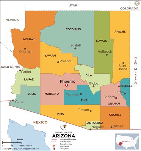 What Are The Counties In Arizona