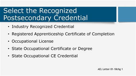 What Do We Really Mean By Recognized Postsecondary Credential Ppt What Do We Really Mean By Recognized Postsecondary Credential Ppt